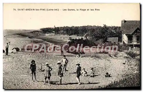 Cartes postales Saint Brevin les Pins Loire Inf Les Dunes la Plage et les Pins