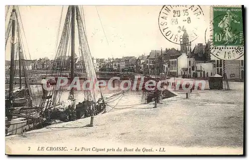 Cartes postales Le Croisic Le Port Ciguet pris du Bout du Quai