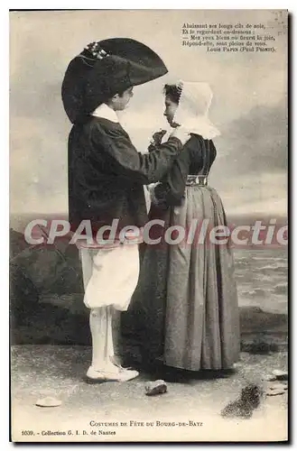 Cartes postales Costumes de Fete du Bourg de Batz Louis Papin Paul Pionis