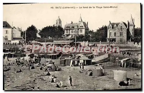 Cartes postales Batz Loire Inf Le fond de la Plage Saint Michel