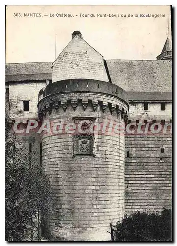 Ansichtskarte AK Nantes Le Chateau Tour du Pont Levis ou de la Boulangerie