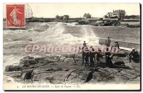 Cartes postales Le Bourg de Batz Effet de Vagues