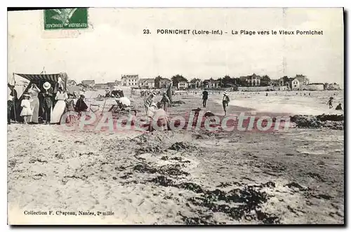 Cartes postales Pornichet Loire Inf La Plage vers le Vieux Pornichet