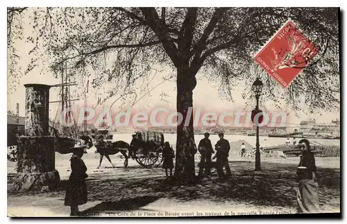 Ansichtskarte AK Nazaire Un coin de la Place du Bassin avant les travaux de la nouvelle Entree 1902