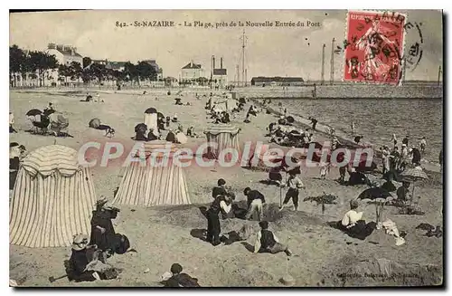 Ansichtskarte AK St Nazaire La Plage pres de la Nouvelle Entree du Port