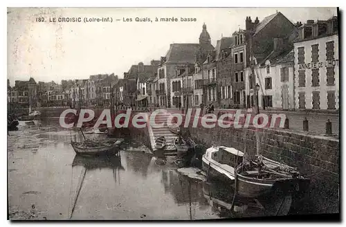 Cartes postales Le Croisic Loire Inf Les Quais � maree basse