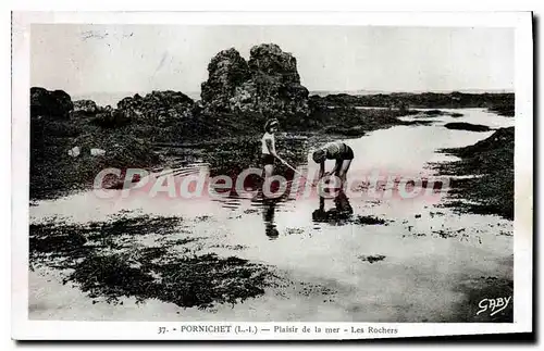 Ansichtskarte AK Pornichet L I Plaisir de la mer Les Rochers