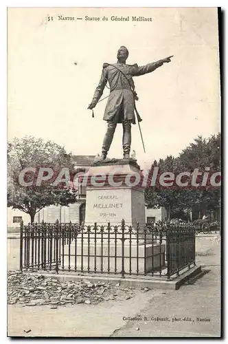 Ansichtskarte AK Nantes Statue du General Mellinet