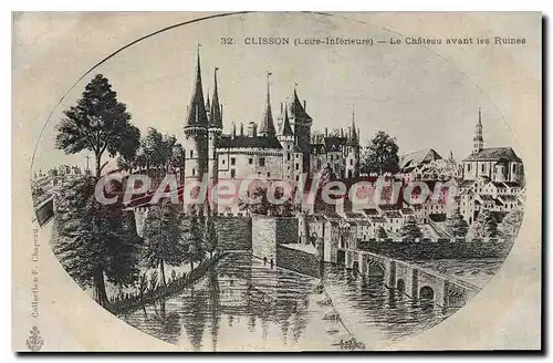 Ansichtskarte AK Clisson Loire Inf Le Chateau avant les Ruines