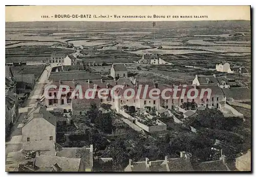 Ansichtskarte AK Bourg de Batz L Inf Vue panoramique du Bourg et des Marais Salants