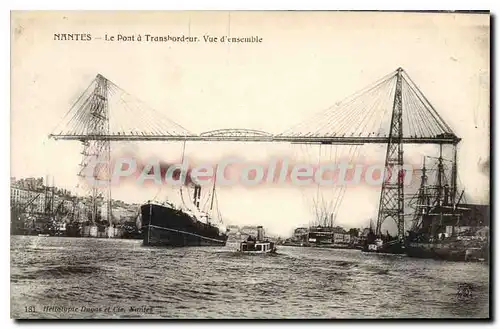 Cartes postales Nantes Le Pont � Transbordeur Vue d'ensemble