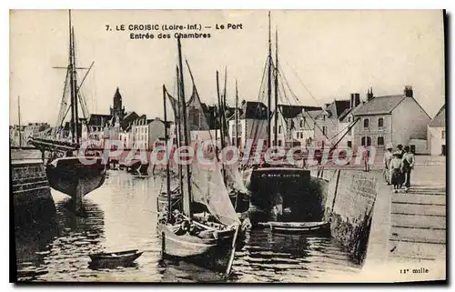 Cartes postales Le Croisic Loire Inf Le Port Entree des Chambres