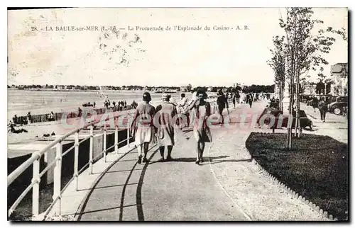 Cartes postales La Baule sur Mer La Promenade de l'Esplanade du Casino