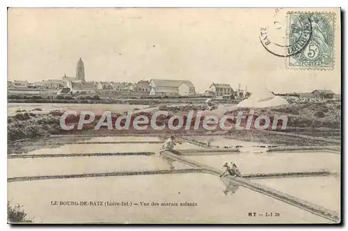 Cartes postales Le Bourg de Batz Loire Inf Vue des marais salants