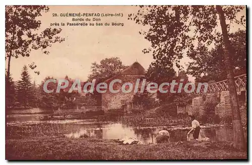 Ansichtskarte AK Guemene Penfao Loire Inf Bords du Don pres la Passerelle au bas du Bourg