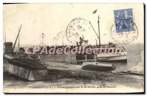 Cartes postales Paimboeuf L I Embarquement sur le St Brevin pour St Nazaire