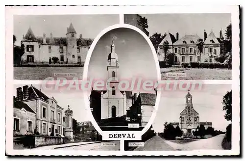 Cartes postales Derval ch�teau de la Haye mairie ch�teau Baschet la chapelle