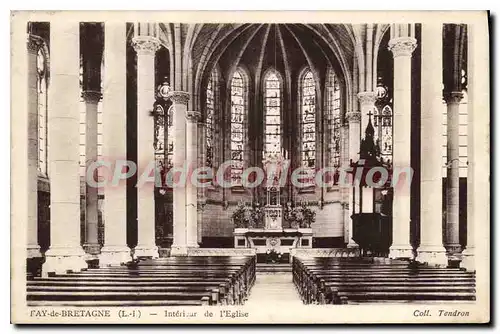 Ansichtskarte AK Fay de Bretagne L I Interieur de l'Eglise