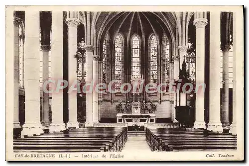 Cartes postales Fay de Bretagne L I Interieur de l'Eglise
