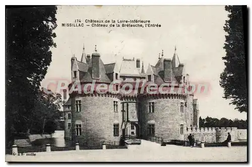 Cartes postales Chateaux de la Loire Inferieure Missillac Chateau de la Bretesche l'Entree