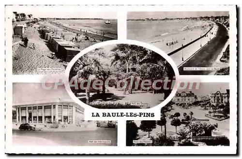 Cartes postales La Baule les Pins plage hall des informations place des palmiers boulevard de l'oc�an