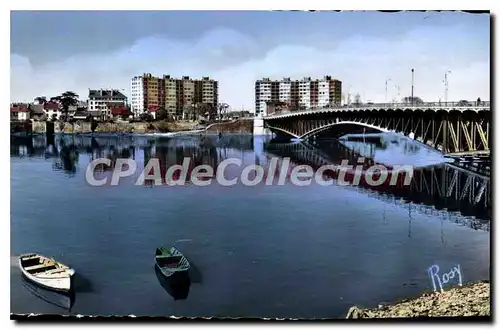 Cartes postales Nantes La Loire et le Pont de Pirmil vers la Place Victor Mangin