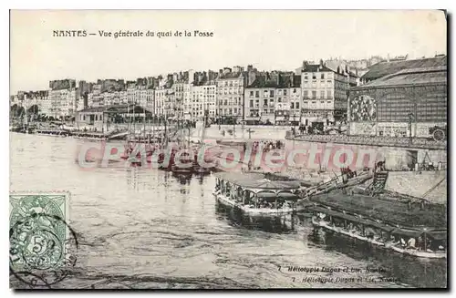 Cartes postales Nantes Vue generale du quai de la Fosse