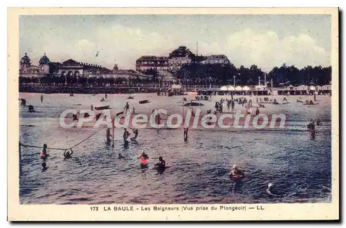 Cartes postales La Baule Les Baigneurs Vue prise du Plongeoir