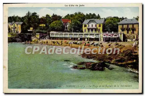 Cartes postales Le Cote de Jade Pornic L I L a plage et les Rochers de la Noveillard