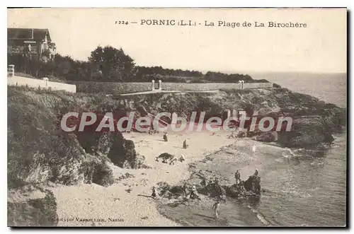 Ansichtskarte AK Pornic L I La Plage de La Birochere