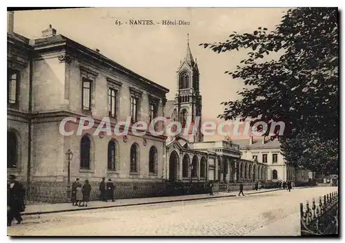 Cartes postales Nantes Hotel Dieu