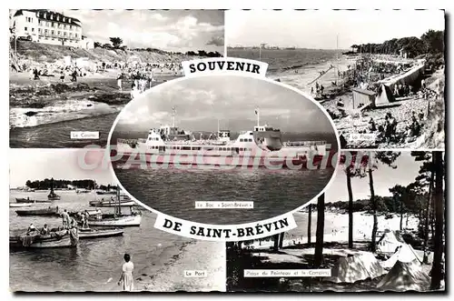 Ansichtskarte AK Souvenir de Saint Brevin Le Port Le Casino La Plage Pointeau camping bac