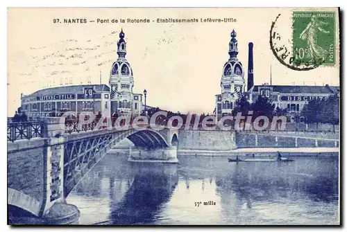 Ansichtskarte AK Nantes Pont de la Rotonde Etablissements Lefevre Utile