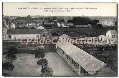 Ansichtskarte AK Saint Nazaire Vue generale des Chantiers de la Loire Chantiers de l'Atlantique