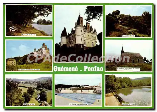 Moderne Karte Guemene Penfao Loire Atlantique Juzet piscine �tang de la Vall�e chapelle f�e carabosse moulin
