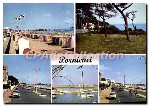 Moderne Karte Pornichet la plage Sainte Marguerite Boulevard des Oceanides la Jetee