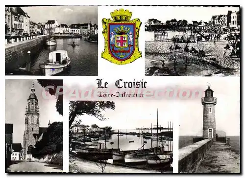 Moderne Karte Le Croisic Loire Inferieure multivues