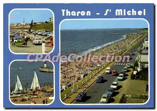 Cartes postales moderne Tharon plage Saint Michel Chef Chef la plage et le port