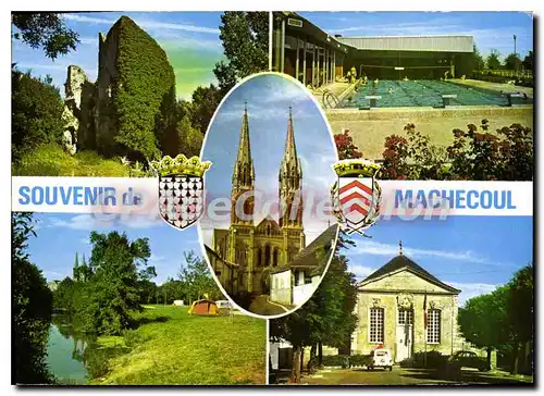 Moderne Karte Capitale du Pays de Retz Images de Machecoul Loire Atl