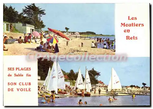 Cartes postales moderne Lumiere de la cote de Jade les Moutiers en Retz vue des plages