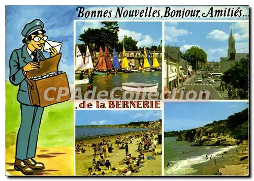 Cartes postales moderne Lumiere de la cote de jade la Bernerie en retz le port la place la plage la cote Rocheuse