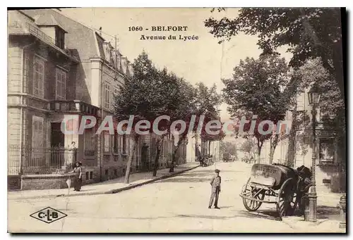 Cartes postales Belfort Avenue de Lycee cantonniers