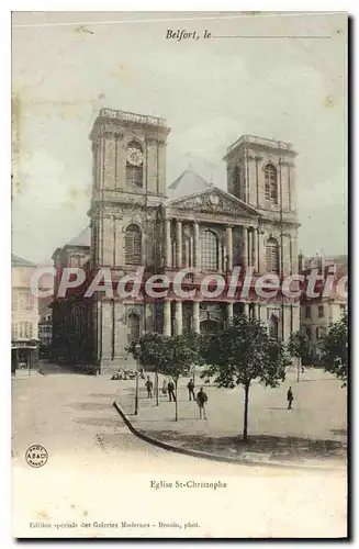 Cartes postales Belfort eglise St Christophe