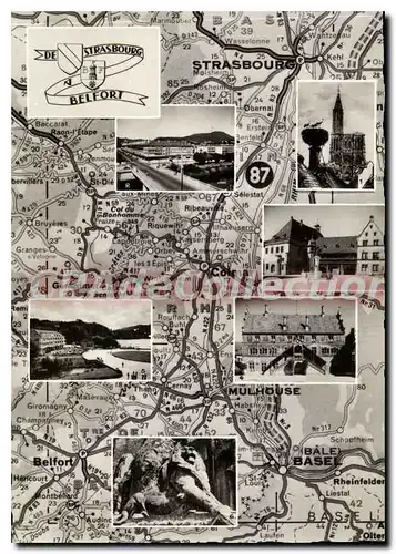 Cartes postales moderne Strasbourg Belfort Strasbourg Saint Dle Calmar Mulhouse Gerardmer Belfort gerardmer colmar base