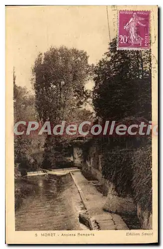 Cartes postales Moret anciens Remparts