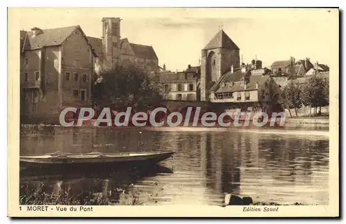 Cartes postales Moret vue de pont