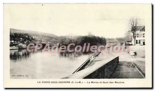Ansichtskarte AK La Ferte sous Jouarre S et M la Marne et Quai des Moulins