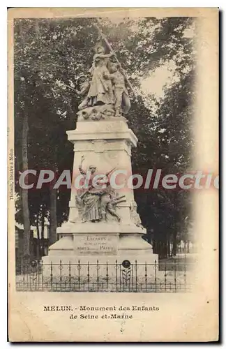 Ansichtskarte AK Melun Monument des enfants de Seine et Marne