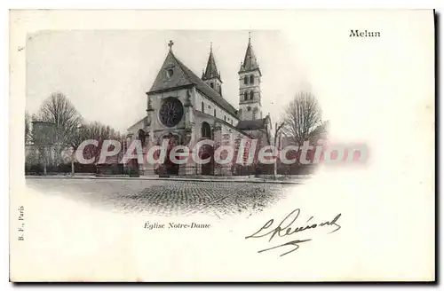 Ansichtskarte AK Melun Eglise Notre Dame