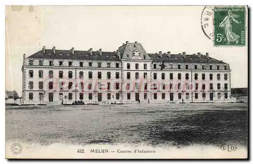 Cartes postales Melun Caserne d'Infanterie